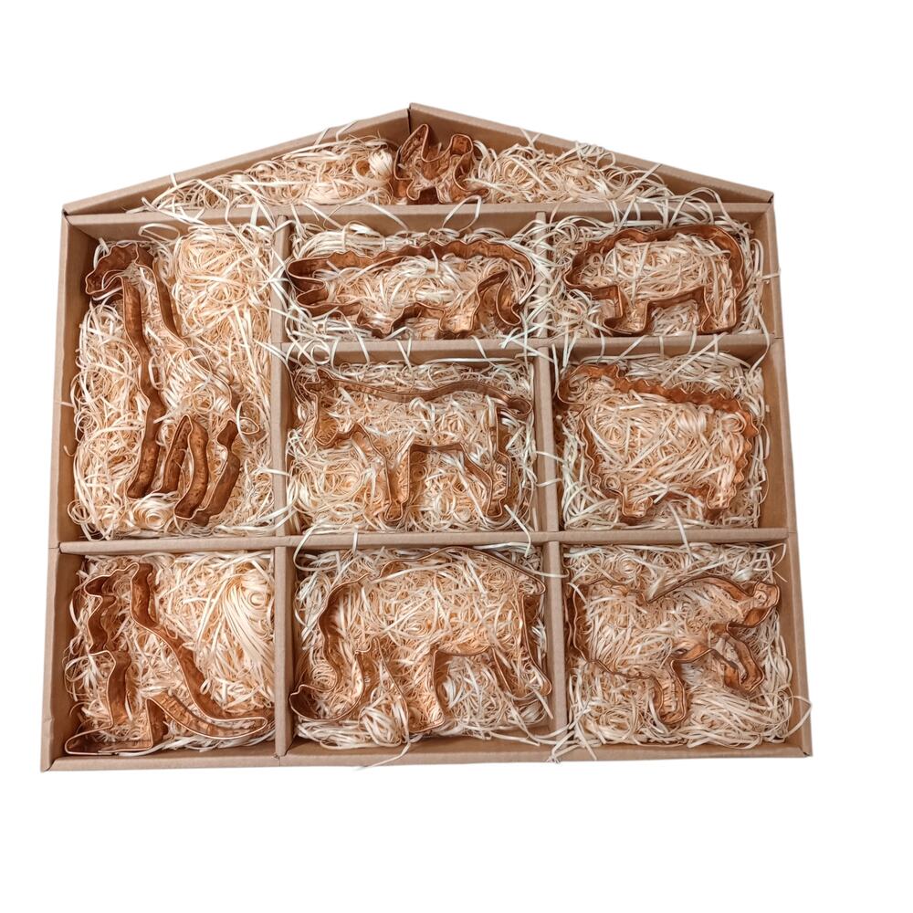 Martha Stewart by Mail NOAH'S ARK Set 1 Copper Cookie Cutter Set Rare